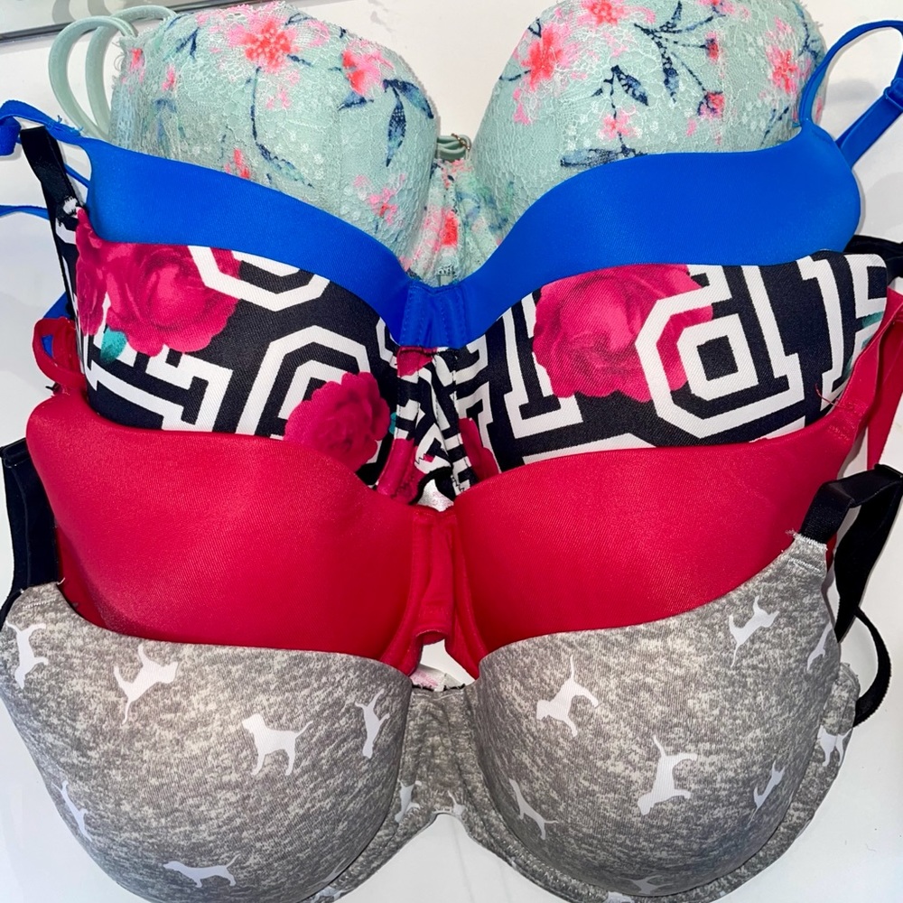 Pink bras